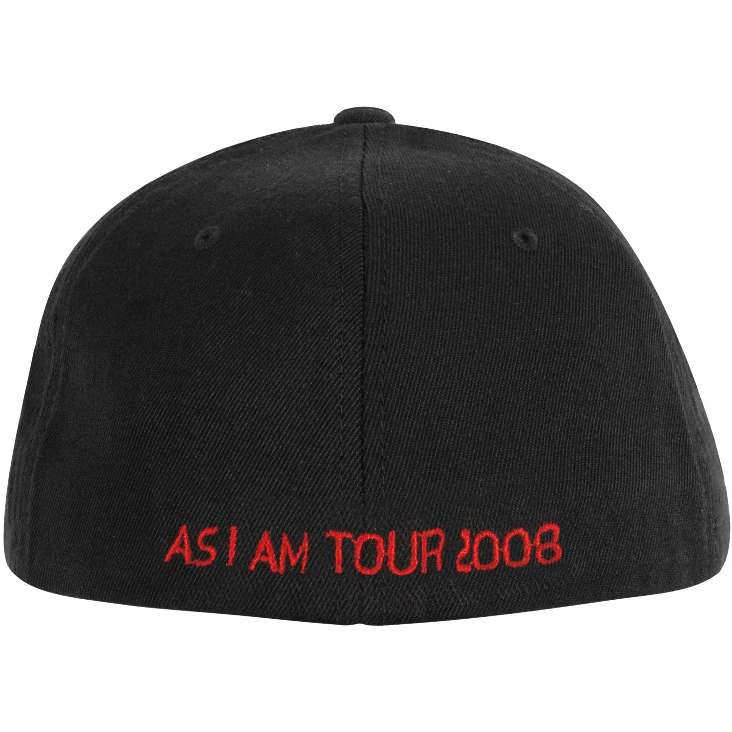 Red AK Logo Black Cap Baseball Cap 2 Red AK Logo Black Cap Baseball Cap - Image 2