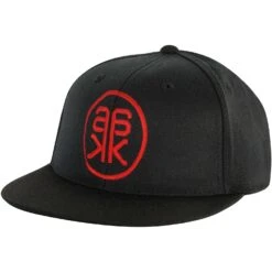 Red AK Logo Black Cap Baseball Cap