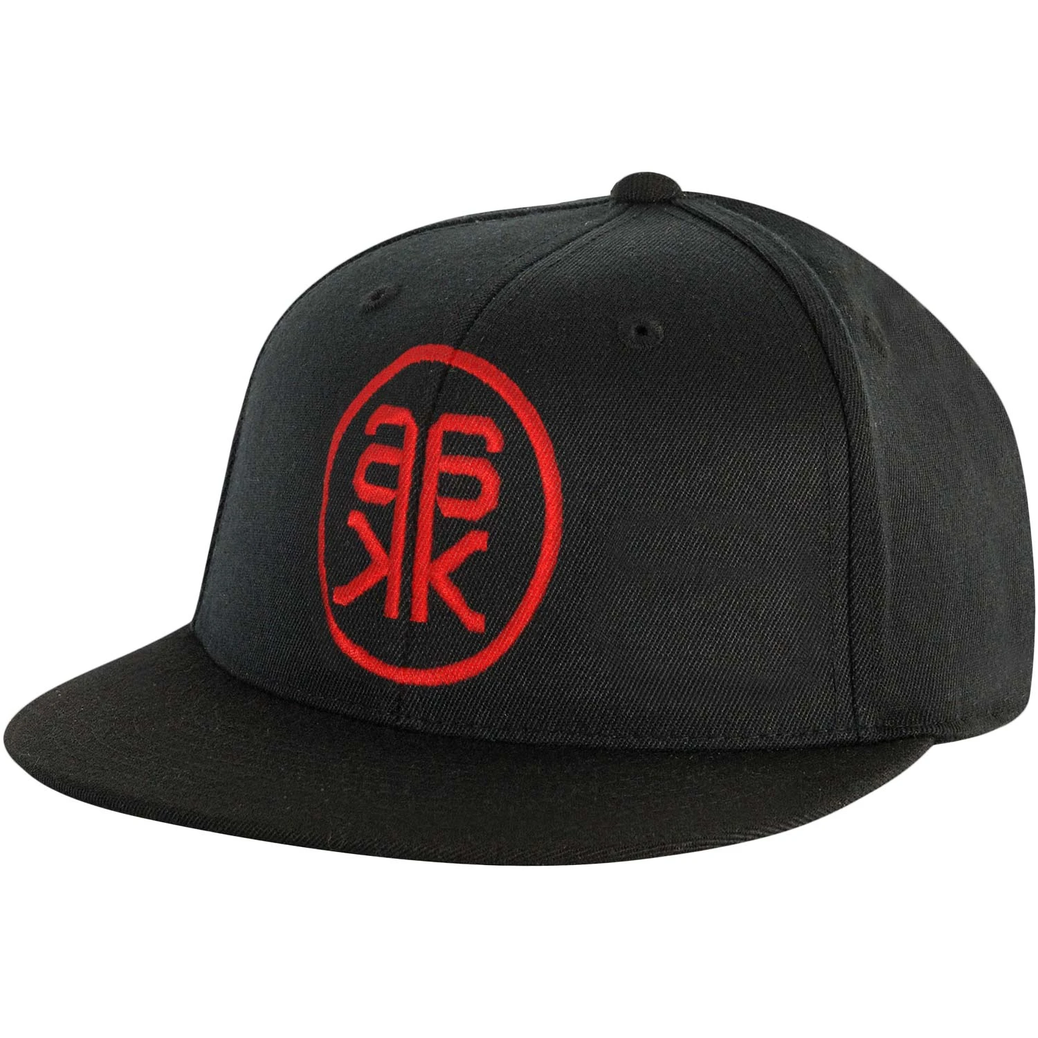 Red AK Logo Black Cap Baseball Cap 1 Red AK Logo Black Cap Baseball Cap