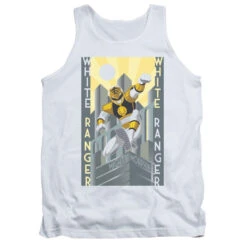 Power Rangers White Ranger Deco Mens Tank