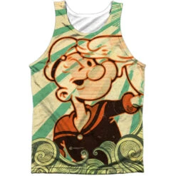 Traveling Man 100% Poly Mens Tank
