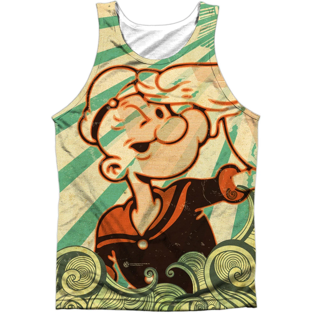 Traveling Man 100% Poly Mens Tank 1 Traveling Man 100% Poly Mens Tank