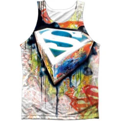 Superman Urban Shields 100% Poly Mens Tank