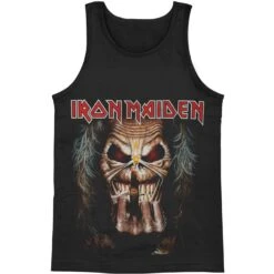 Iron Maiden Eddie Candle Finger Mens Tank
