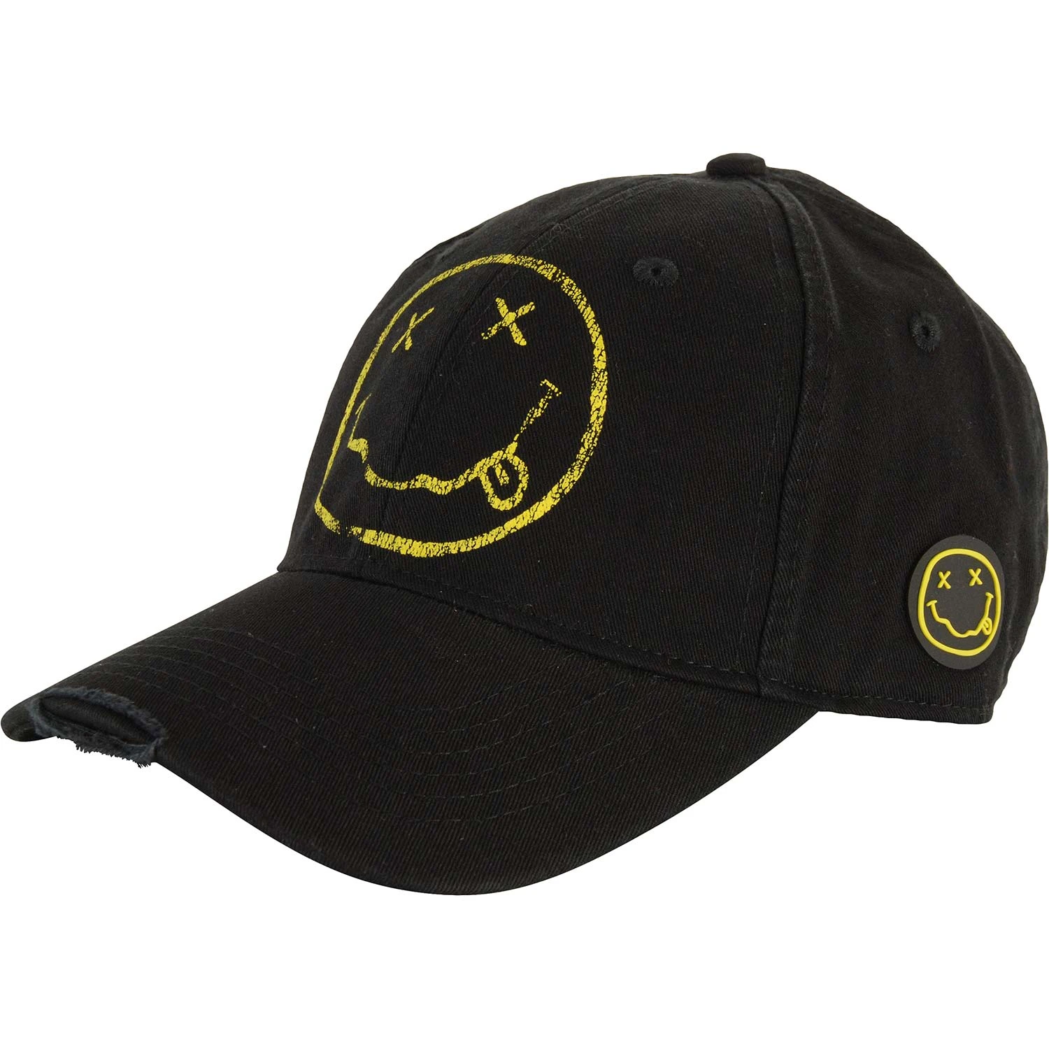 Nirvana Smiley (Distressed) Baseball Cap 1 Nirvana Smiley (Distressed) Baseball Cap
