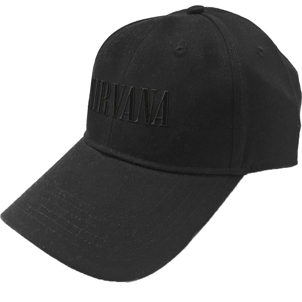 Nirvana Text Logo Baseball Cap 1 Nirvana Text Logo Baseball Cap