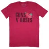Red Roses On Maroon Tee T-shirt