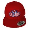 AC/DC Washington Dc Red Snapback Hat Baseball Cap