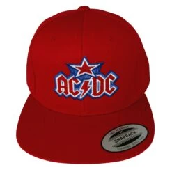 AC/DC Washington Dc Red Snapback Hat Baseball Cap