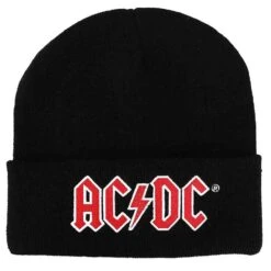 AC/DC Embroidered Beanie With LED Lights Beanie