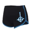 Ghost Blue Logo Dolphin Shorts Booty Shorts