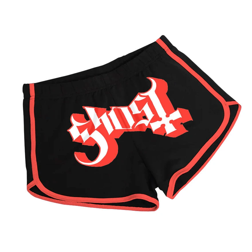 Ghost Red Logo Dolphin Shorts Booty Shorts 2 Ghost Red Logo Dolphin Shorts Booty Shorts - Image 2